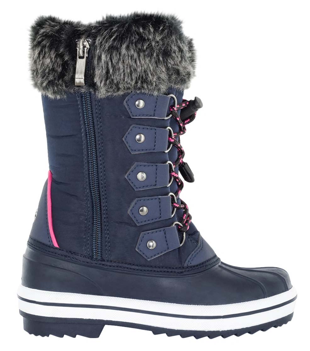 Girls blue snow boots best sale